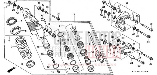 REAR CUSHION XR250RW de 1998